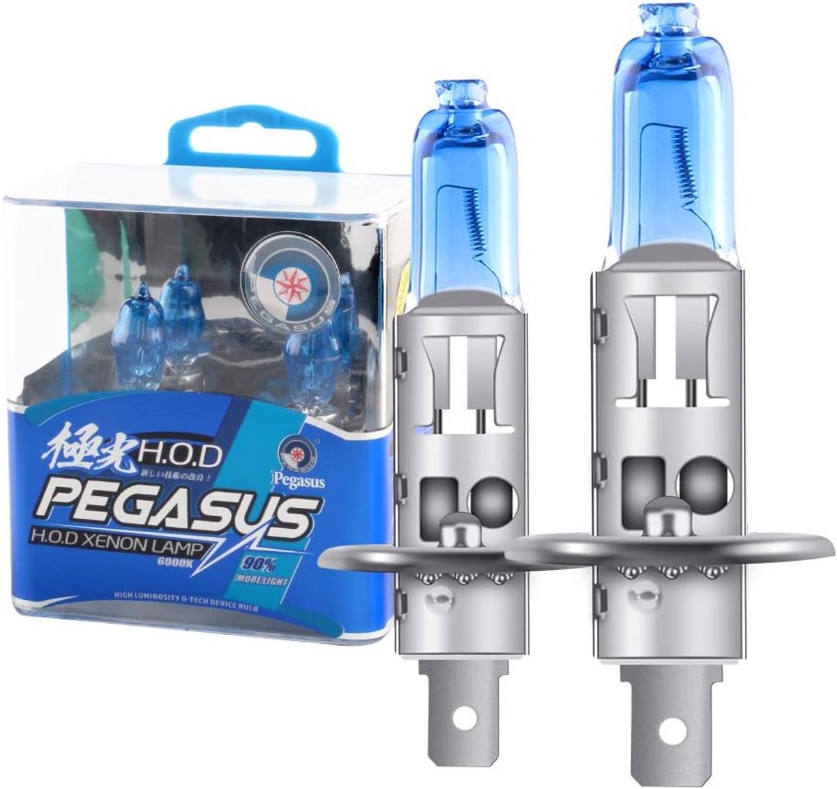 2 Stuks H1 100W Autolamp Gloeilampen 6000K Xenon Wit Vervanging Koplamp Mistlamp
