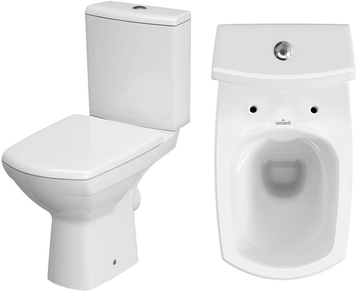 Complete Staande WC Set met Duroplast Softclose Bril en Horizontale Afvoer - Modern Keramiek