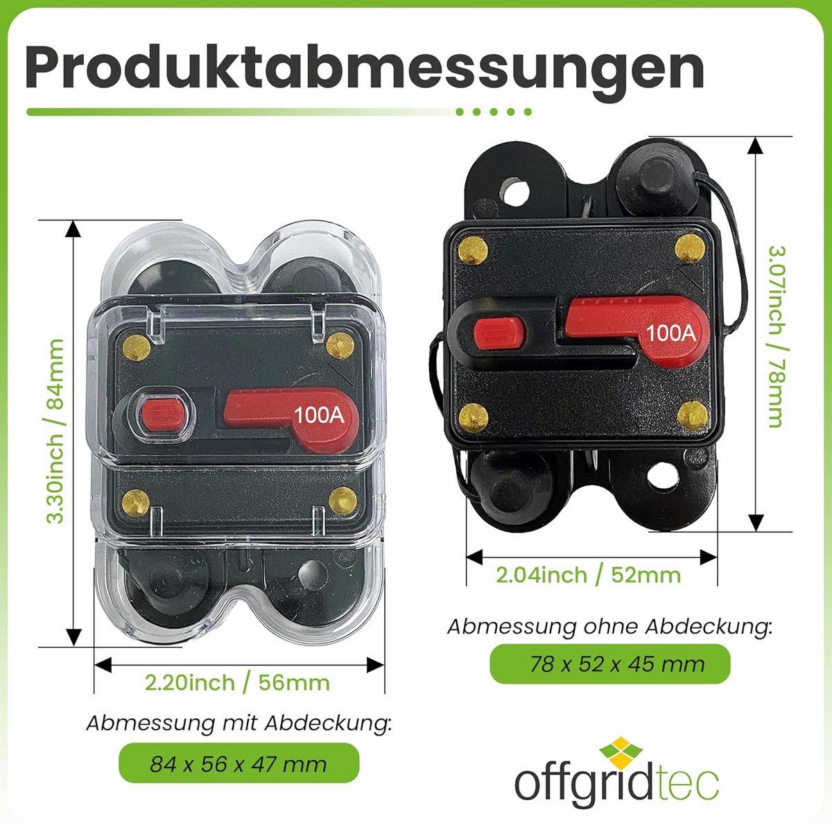 DC Stroomonderbreker Handmatig 12V 24V 48V 200A IP56 voor Overbelasting en Kortsluiting