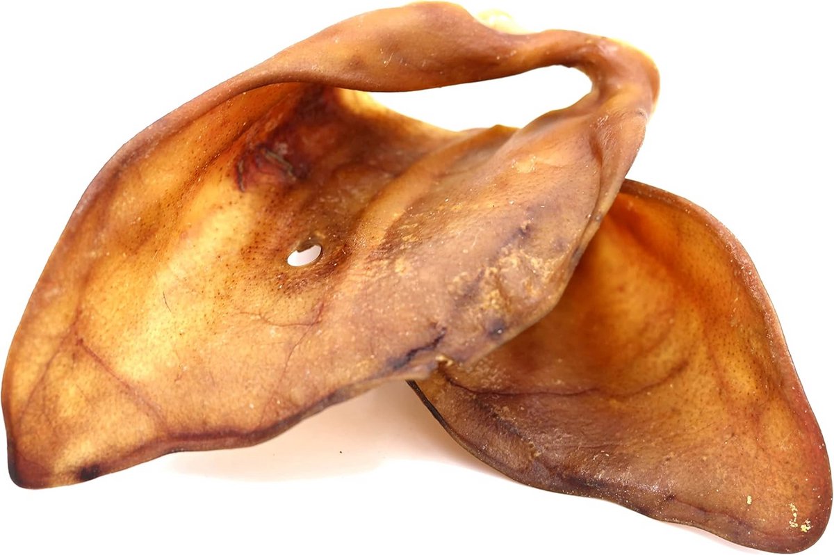 Gedroogde XXL Varkensoren voor Honden - 1kg Natuurlijke Kauwsnacks