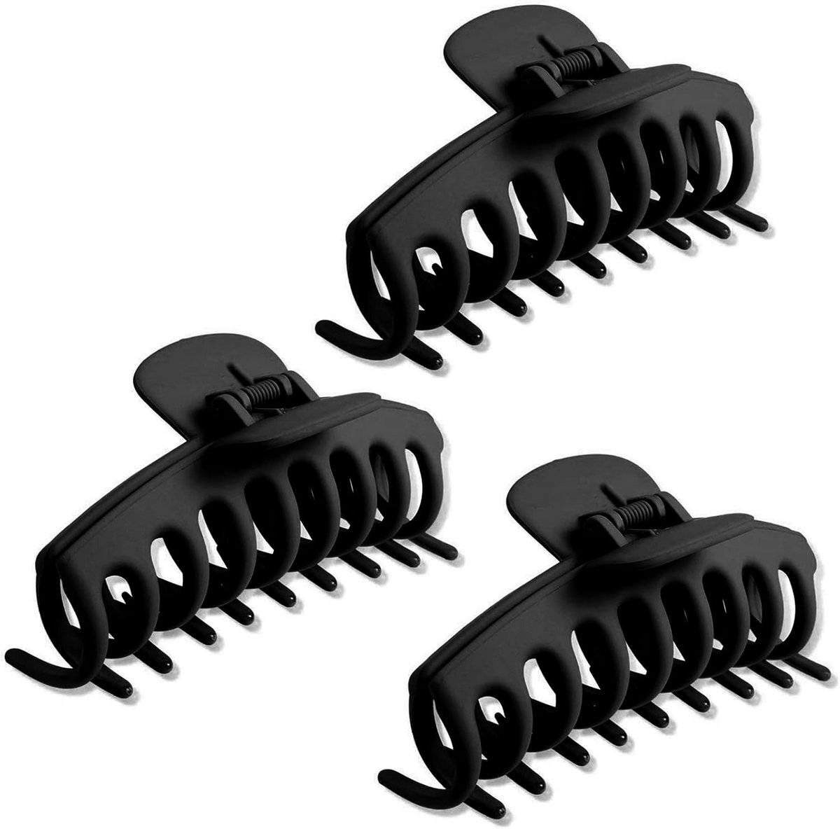 Set van 4 Grote Haarspelden met Klauwclips voor Dames en Meisjes, Antislip