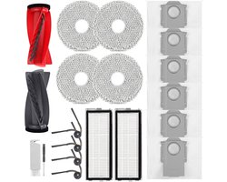 vo Edge S5A,Qrevo S5V stofzuiger,2 hoofdborstels,2 HEPA-filters,6 stofzakken,4 reinigingsdoeken,4 zijborstels,1 borstel