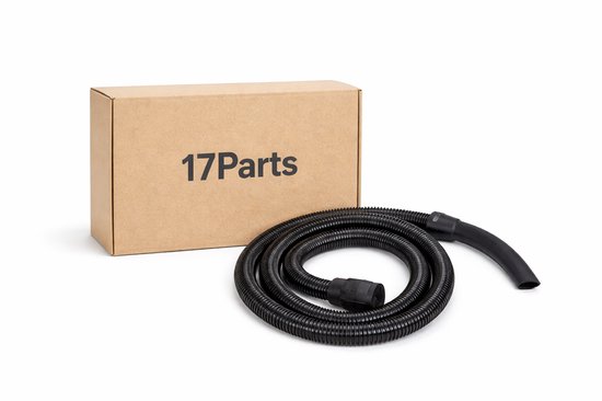 17 Parts – Stofzuigerslang 2,5 m – Geschikt voor Kärcher WD1 WD2 WD3 WD4 WD5 WD6 – Flexibele Zuigslang – Robuust & Eenvoudig te Installeren – Vervangende Slang voor Nat- en Droogzuiger