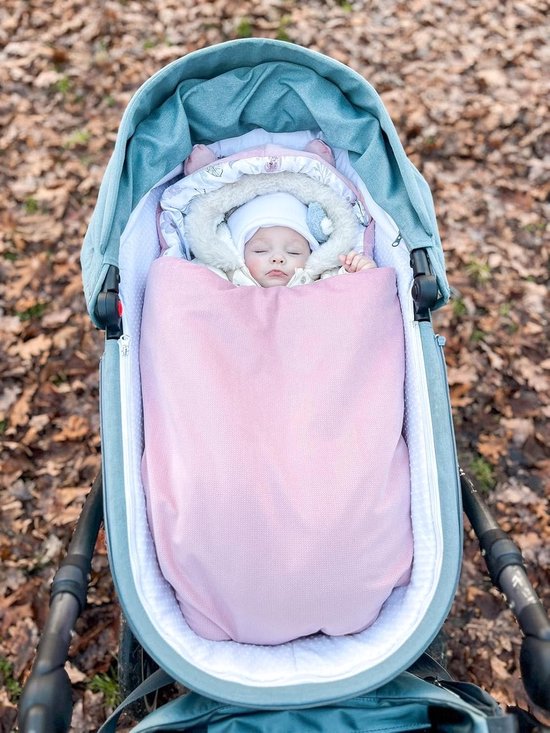 Voetenzak Buggy - Kinderwagen Wiegdeken - Universeel - Roze van Merkloos — afbeelding 4