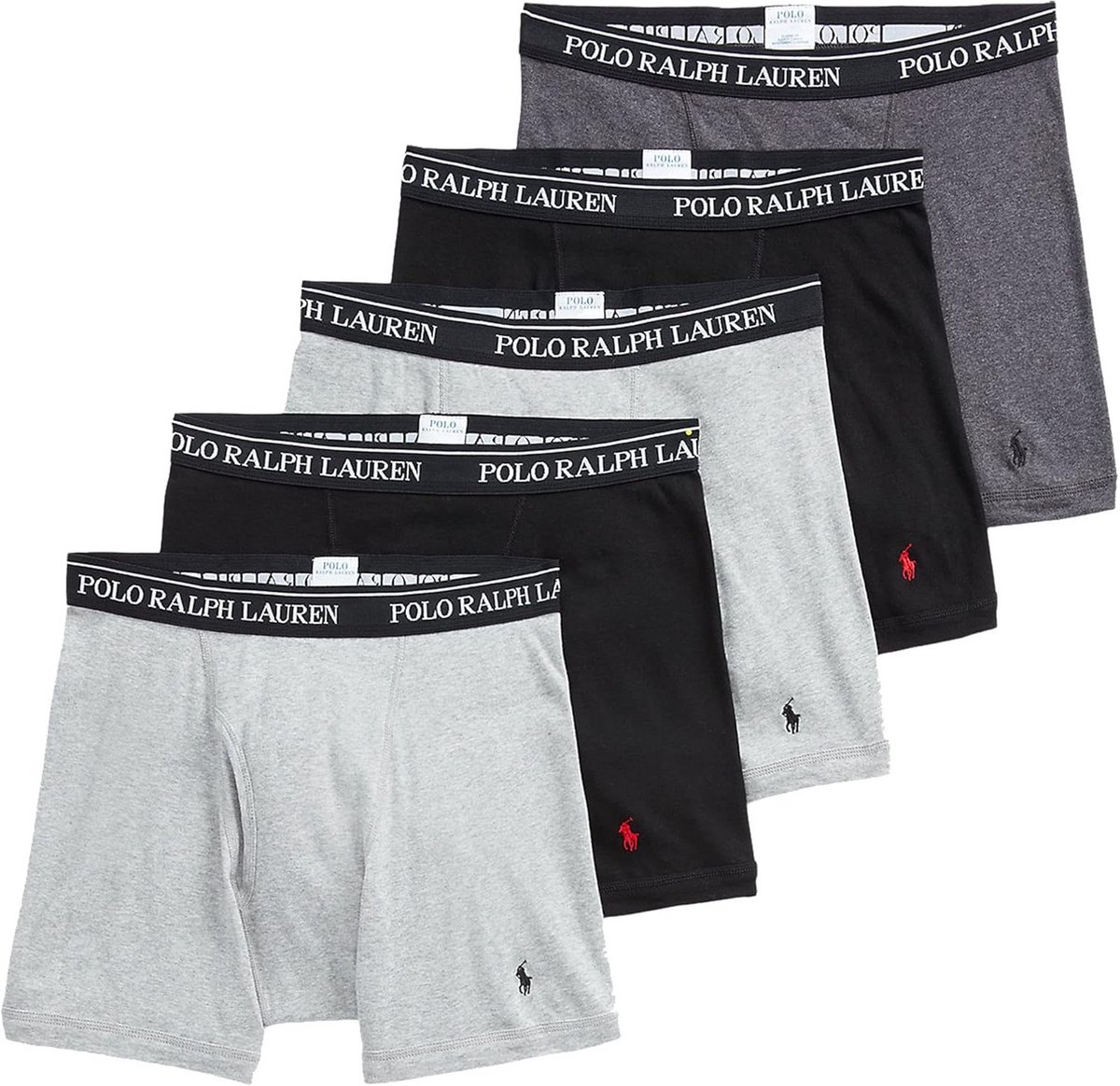 Heren Boxer Briefs Katoen 5-Pack Klassieke Pasvorm - Comfortabel en Vochtafvoerend