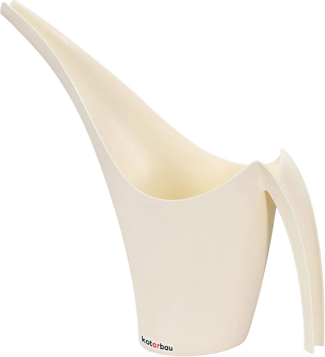 Kunststof gieter 1,5 liter voor binnen en buiten met lange tuit - Beige