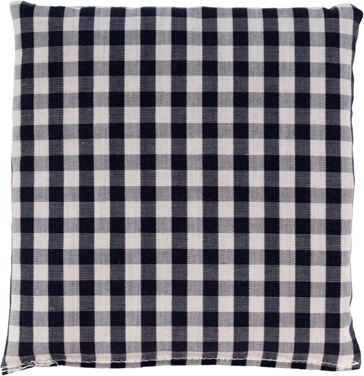 Korrelkussen 12x12 cm - Bio stof blauw-wit