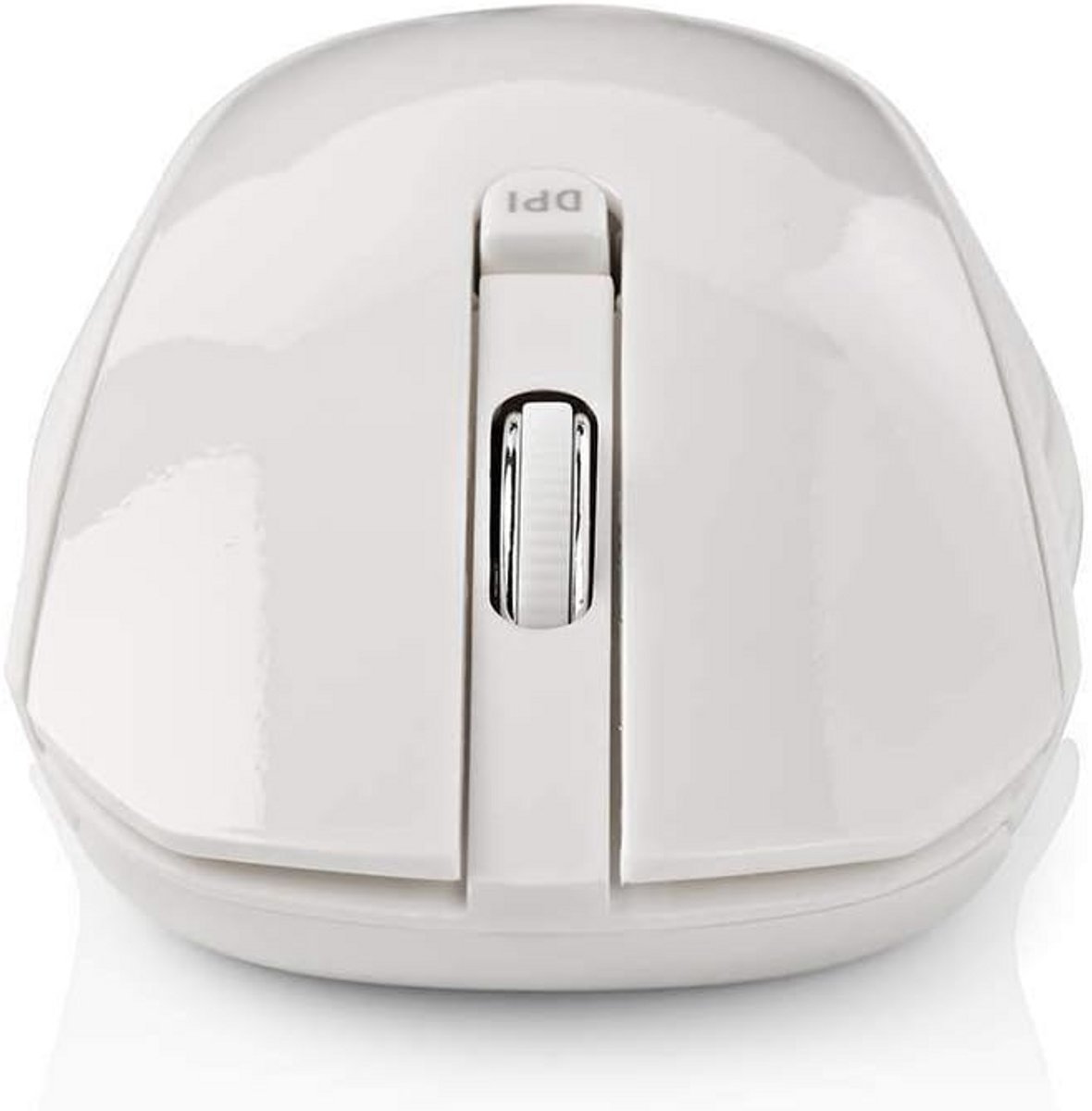 Compacte Draadloze USB-Muis 800-1600 DPI - 2,4 GHz - Wit - Niedig