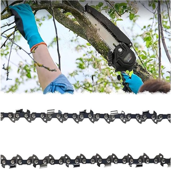 5-Pack Mini Kettingzaag Accessoires: Geschikt voor Elektrische Kettingzagen, 6 Inch Zaagblad en Ketting van Merkloos	 — afbeelding 5