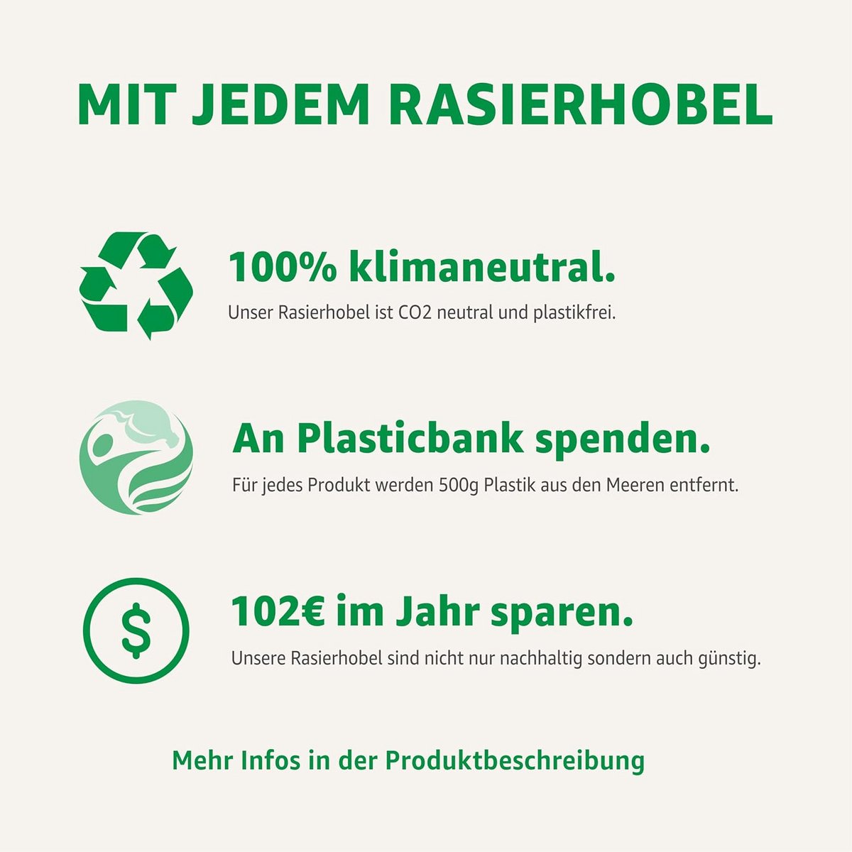 Duurzaam Metalen Scheermes met 5 Reservemessen - Nat Scheren voor Gladde Huid
