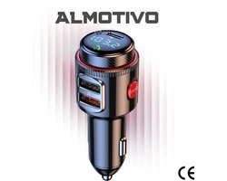 Almotivo Bluetooth Receiver & FM Transmitter Auto – FM Zender Bluetooth USB-C – Flitsmeister