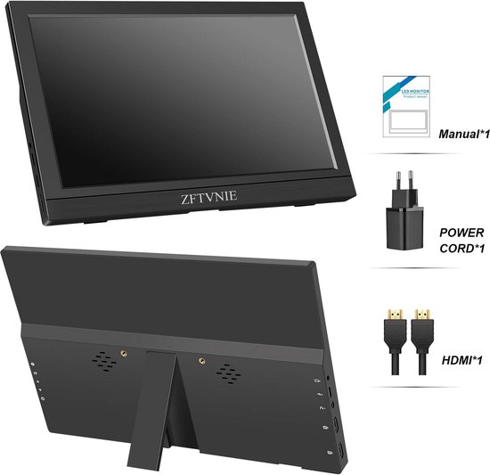 Draagbare Monitor 11.6 Inch HD Extern Scherm voor Laptop PC PS4 PS5 Switch — afbeelding 4