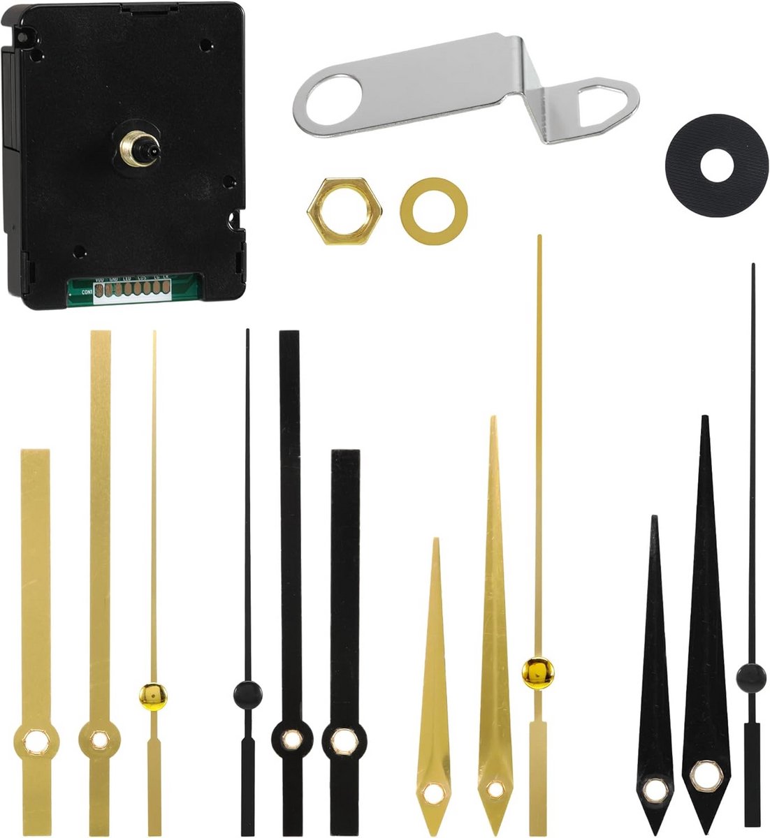 Draadloos Radiografisch Uurwerk Set voor Wandklokken - Stil en Nauwkeurig Tijd Bijstellen