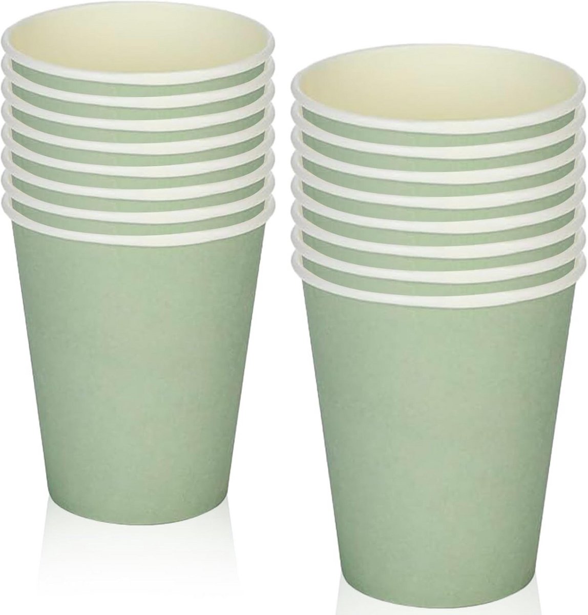 Eettafel Set Groen Servies met Borden, Tafelkleed en Servetten