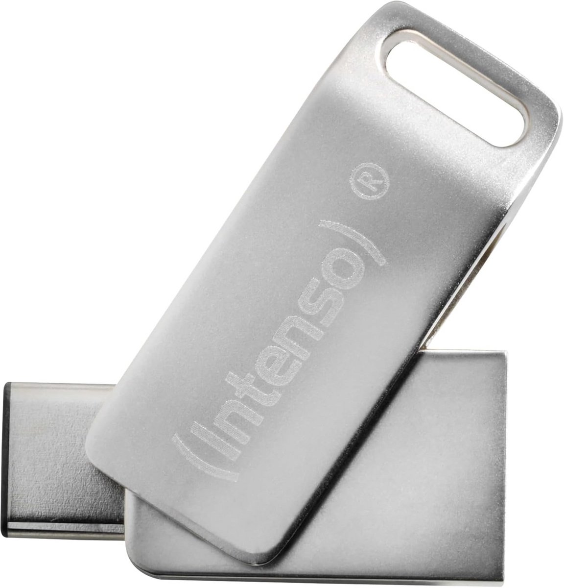 128GB Dual USB-C en USB-A 3.2 Geheugenstick voor Mobiel en PC - Zilver