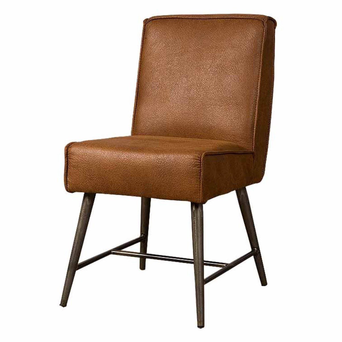Tower Living Eetkamerstoel Belmonte - Cognac Stof - 62x62x86cm