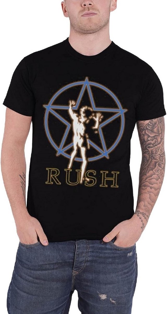 Klassiek Rock Band T-Shirt Star Man Logo Cadeau