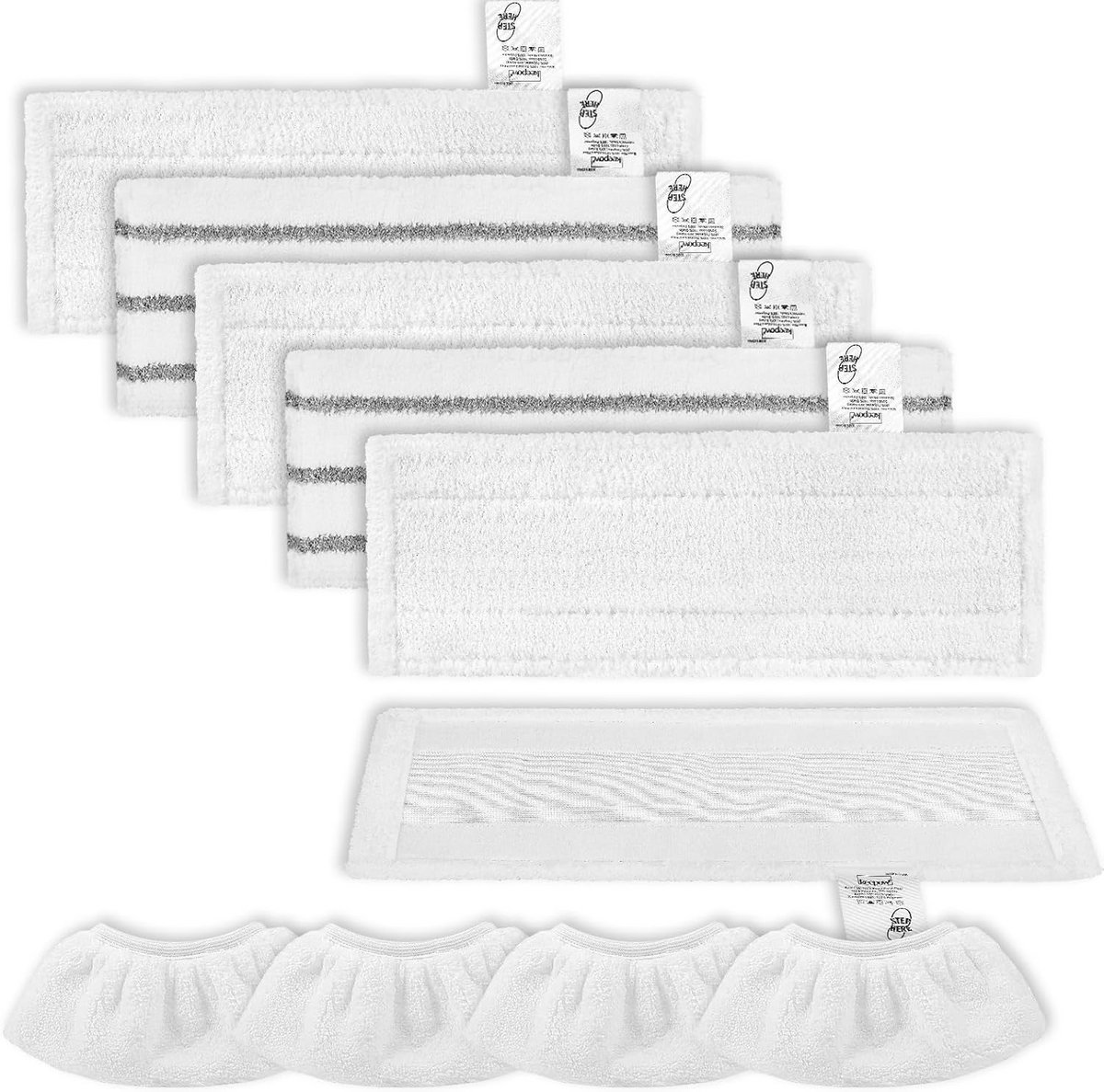 Microvezeldoek Set voor Stoomreiniger EasyFix SC 2 - 6 Delig (3 Vloer/3 Handsproeier)