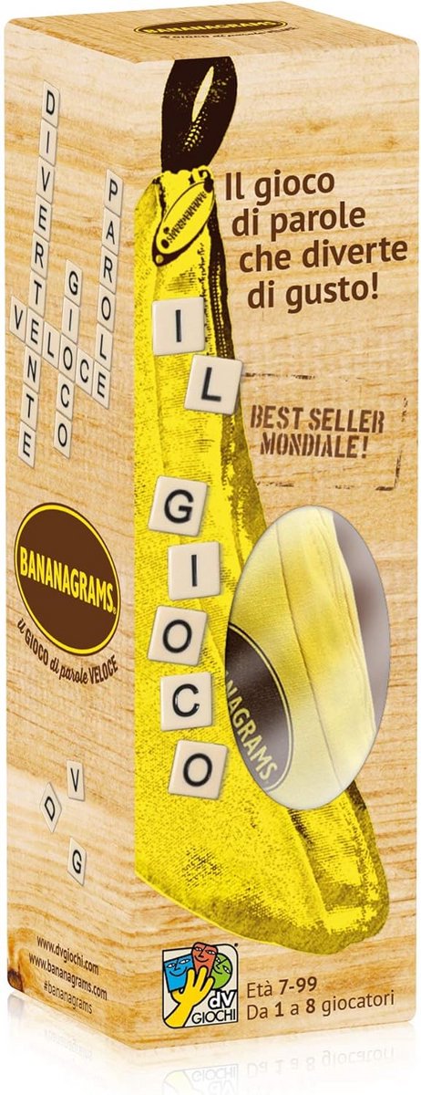 Bananagrams Kruiswoordspel - Snel Woordspel voor 2-8 Spelers - Nederlands