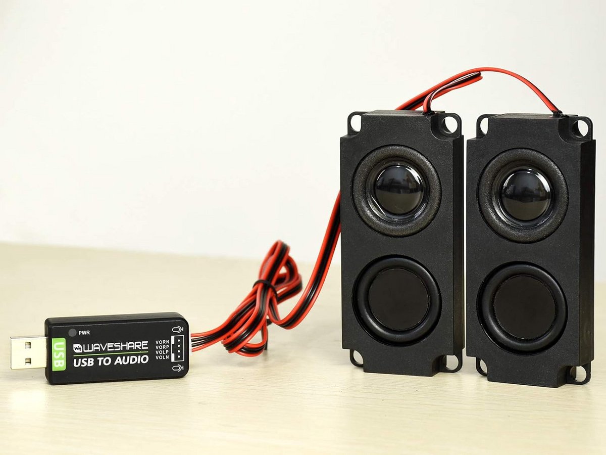 USB Geluidskaart met 5W Luidspreker voor Raspberry Pi en Jetson Nano - Opnemen en Afspelen