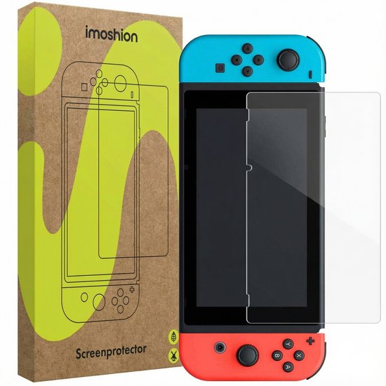 Protecteur d'écran iMoshion Nintendo Switch - Glas trempé - Convient pour Nintendo Switch - Revêtement anti-empreintes digitales, résistant aux rayures et aux UV