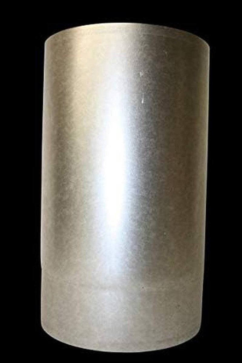 Kachelpijp - Schoorsteenpijp Rookkanaal - Verwarming Aansluiten - Brandwerend Aluminium - 130x500 mm - Zilver