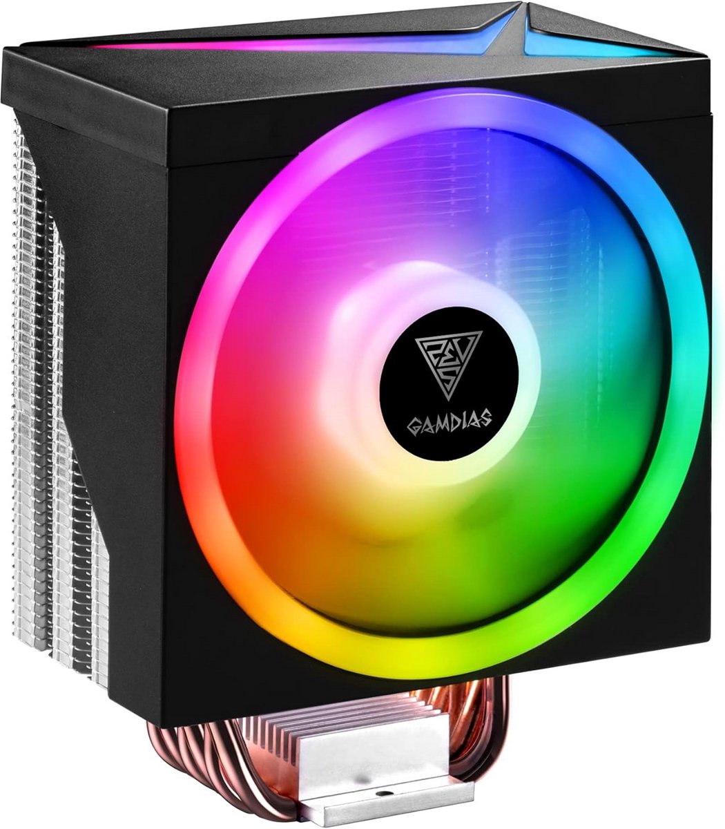 Krachtige CPU Koeler met RGB Verlichting - Stil en Efficiënt