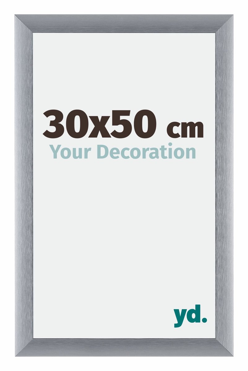 yd. Your Decoration - Fotolijst 30x50 cm - Aluminium - Zilver Geborsteld - Tucson