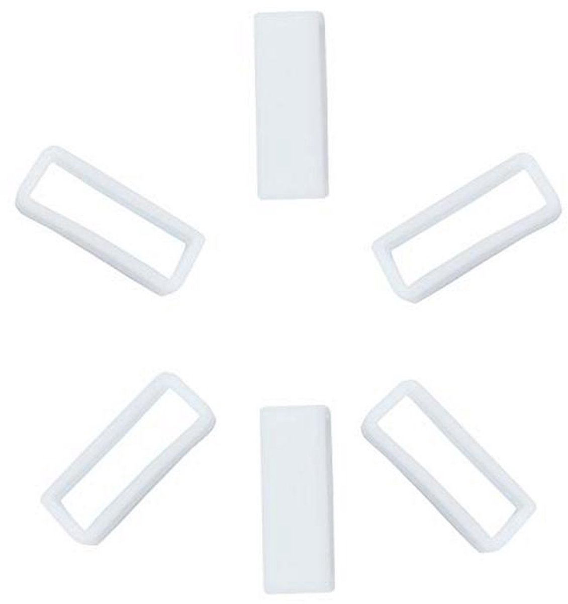 Siliconen Horlogeband 16mm 18mm 20mm 22mm 24mm 26mm met Tool - Wit - Sportief