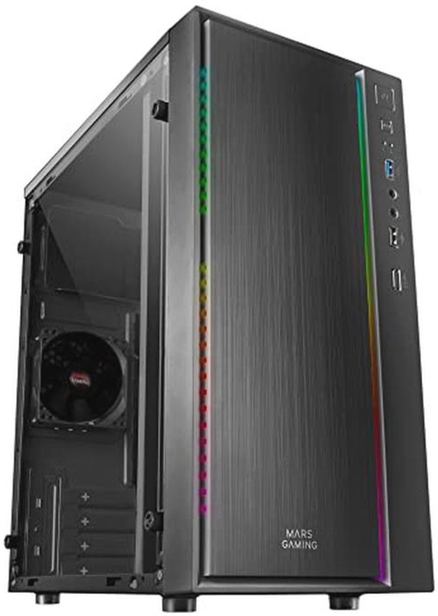 Compacte Gaming PC Behuizing met RGB Verlichting en 16 Modi