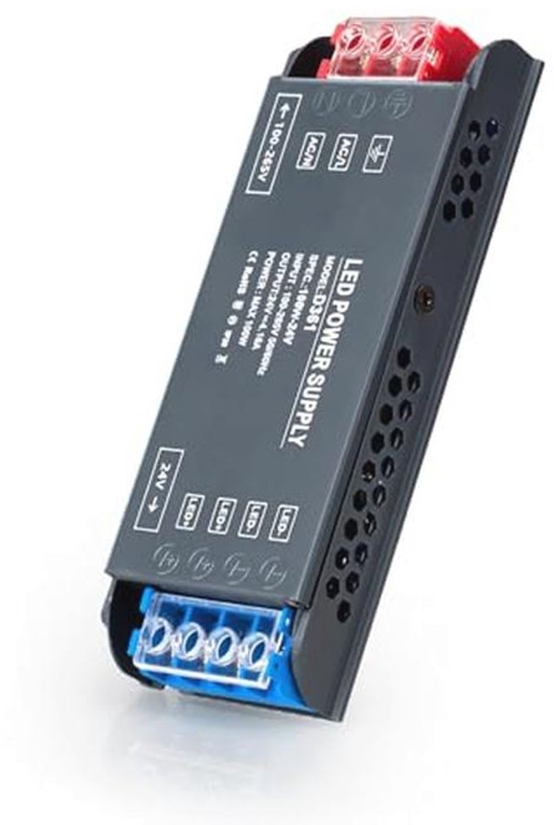 LED Transformator 24V 100W - Stabiele Laagspanningsvoeding voor LED Strips en Lampen