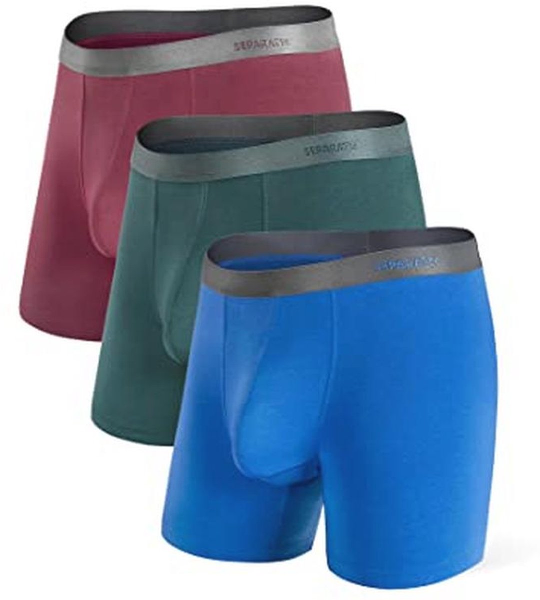 Heren Bambus Rayon Ondergoed Atmungsvaardig Boxershorts 4er Pack