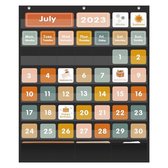 Grote Kalender met 46+3 Vakken en 92 Kaarten voor Klaslokalen – Ideaal voor Thuis of School