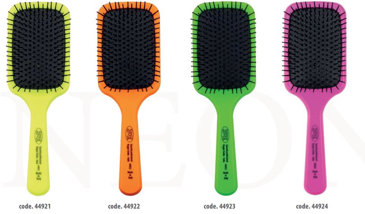 3ME Paddle Brush Neon - Oranje