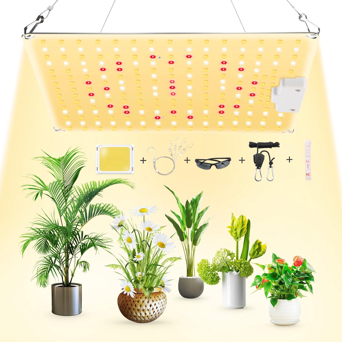 Ibenzoa® Energiezuinige LED Kweeklamp voor Optimale Plantengroei in Kweekruimtes
