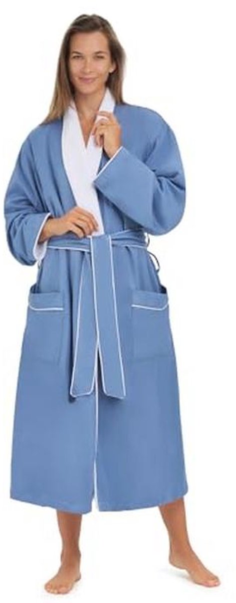 Pluche gevoerde microvezel badjas voor dames of heren - super zachte, duurzame luxe spa, resort & hotel badjas, royaal formaat