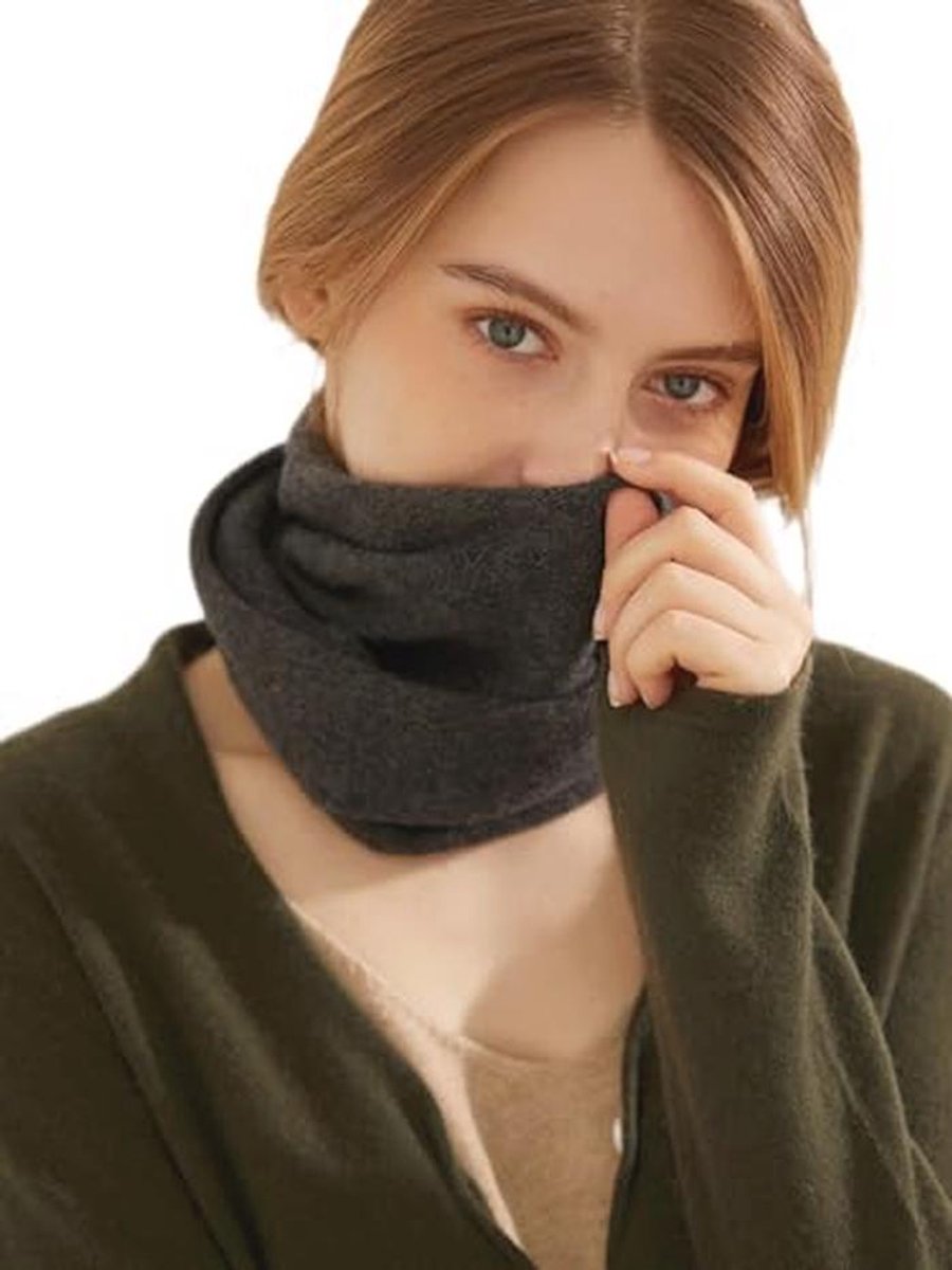 Kasjmier Colsjaal voor Dames - Effen Gebreid, Warme Accessoire