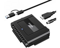 SATA naar USB harde schijf adapter - Externe lezer voor 2,5/3,5 inch HDD/SSD met USB C datakabel