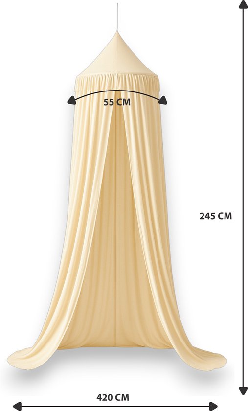 Liefjes & Co Klamboe Tassel Beige - 270 cm - Baby Hemeltje — afbeelding 2