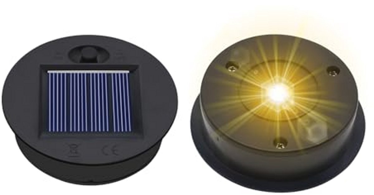 Vervangende Zonne-Lampen 2-Pack voor Buiten - 7 cm Warm Witte LED