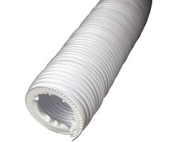 Afvoerslang voor Wasdroger en Ventilatie - Flexibele PVC Slang met Slangklemmen