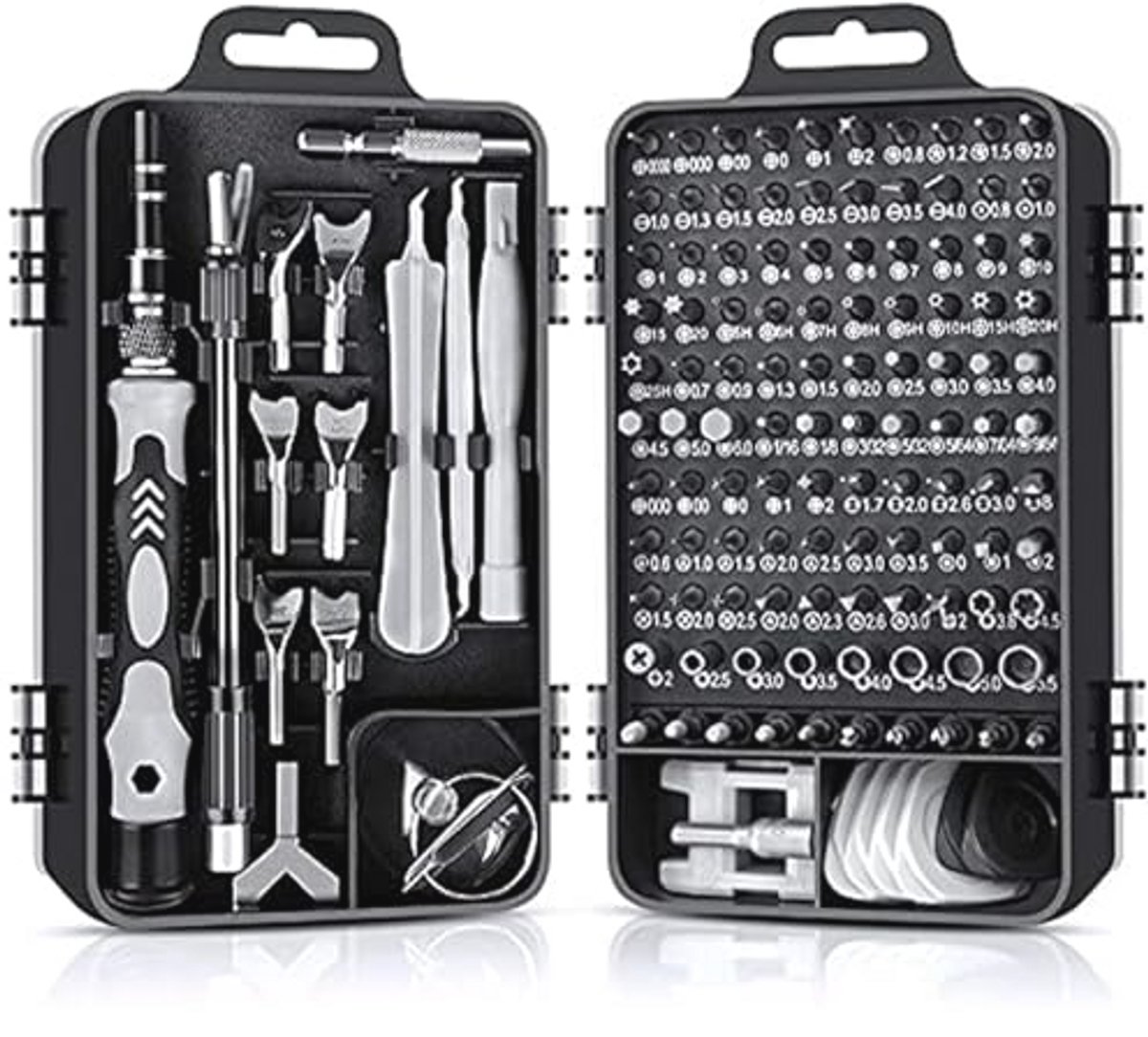 Multifunctionele schroevendraaier set 138 in 1, Professionele precisie schroevendraaiers voor horloge, bril, smartphone, pc, laptop, tablet en elektronica