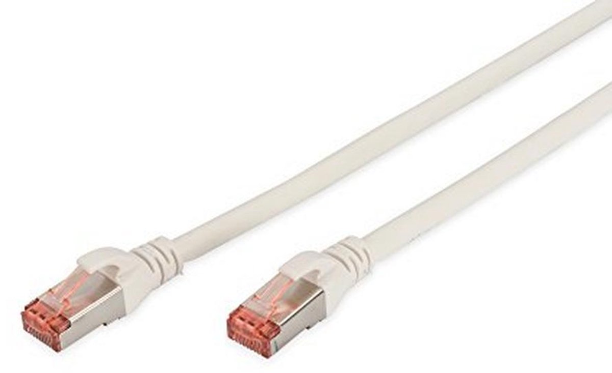 LAN kabel Cat 6 - 5 meter netwerkkabel - S/FTP afgeschermd - Compatibel met Cat 6A & Cat 7 - Wit