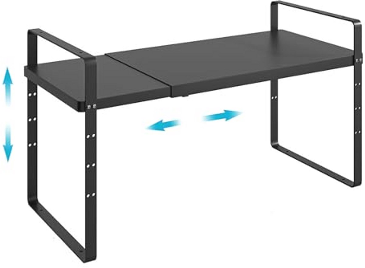 Uitbreidbaar kast opslag plank organizer voor keuken en thuiskantoor