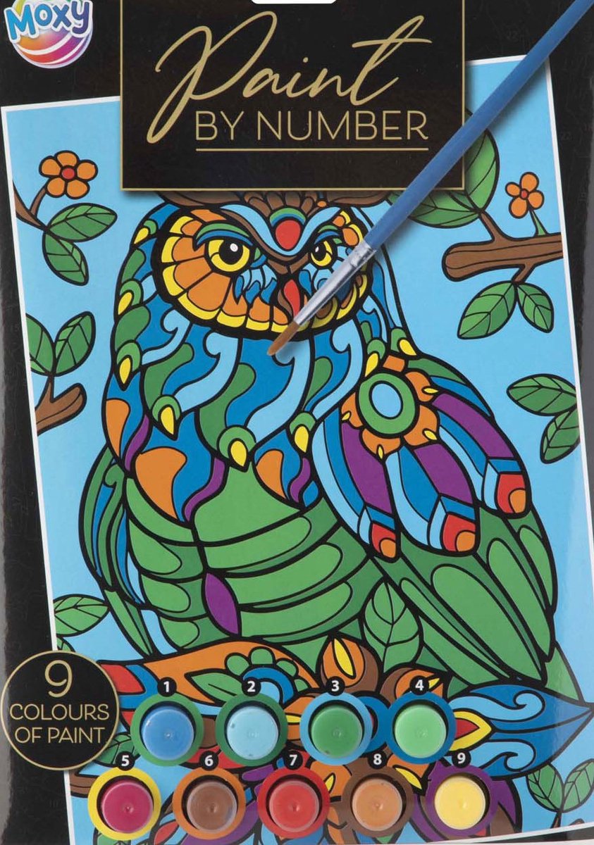 paint by number - complete schilderset - Uil