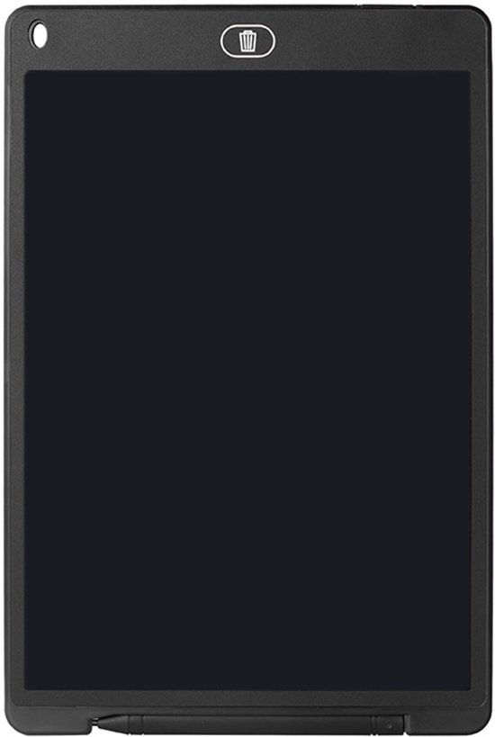 Magnetische whiteboard voor koelkast - Klein LCD-schrijftablet van 30 cm (12 inches) zwartbord - Magnetisch notitieblok voor boodschappenlijst en takenlijst, whiteboard zwart-wit