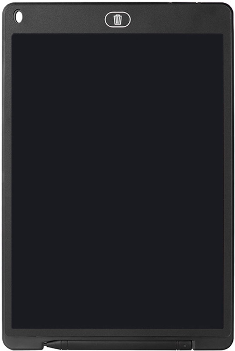 Magnetische whiteboard voor koelkast - Klein LCD-schrijftablet van 30 cm (12 inches) zwartbord - Magnetisch notitieblok voor boodschappenlijst en takenlijst, whiteboard zwart-wit