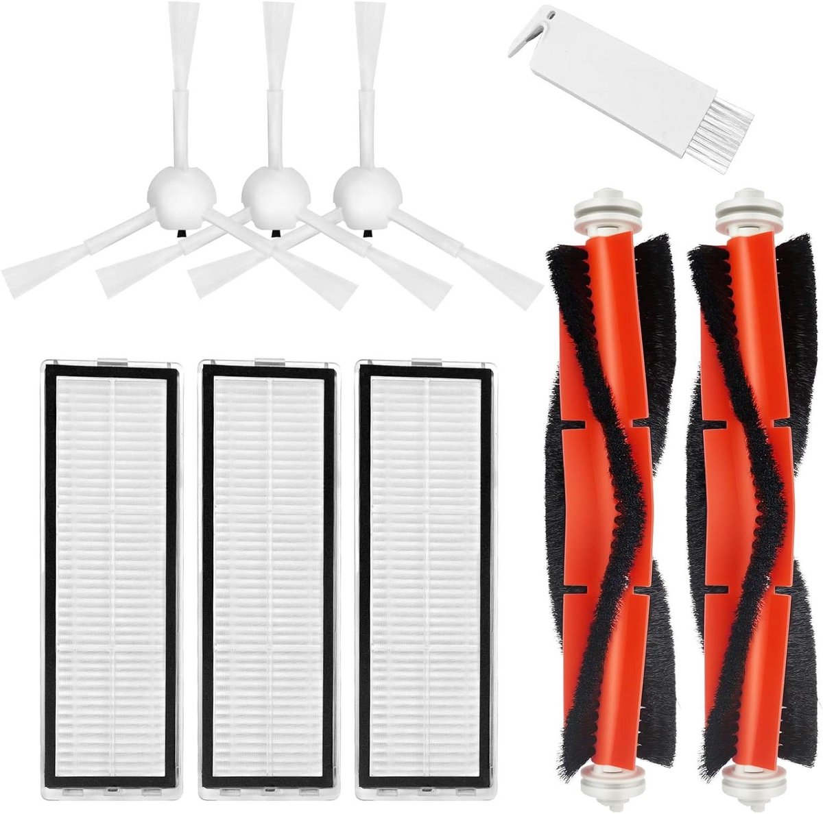 Ronte - Zijborstel Reinigingsset Voor Robotstofzuiger - Stofzuigeraccessoires - Huisreiniging