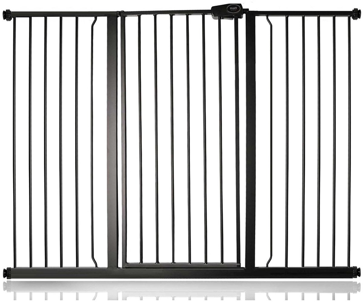 Bettacare Petgate, 139,8cm - 147,4cm, Mat Zwart, Hoog 104cm
