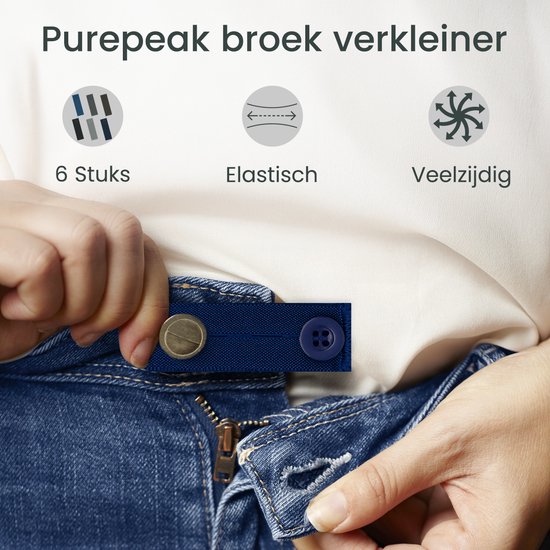 Dames Broek Taille Versteviger, Set Van 8 Bloemmotief Knopen Clips Dames Broek Taille Versteviger, Set Van 8 Bloemmotief Knopen Clips
